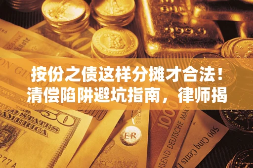 北京按份之债这样分摊才合法！清偿陷阱避坑指南，律师揭秘关键条款