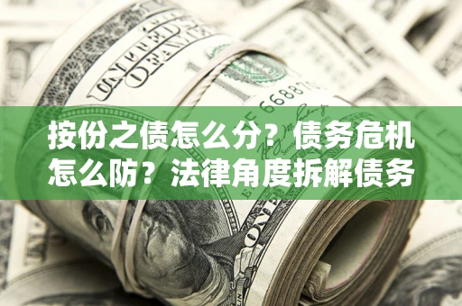 北京按份之债怎么分？债务危机怎么防？法律角度拆解债务分配与风险自保指南
