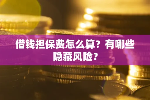 北京借钱担保费怎么算？有哪些隐藏风险？
