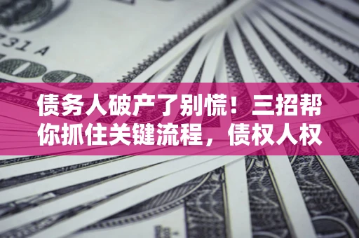 北京债务人破产了别慌！三招帮你抓住关键流程，债权人权益不再缩水
