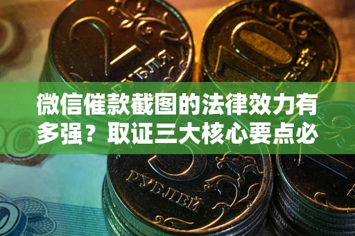 北京微信催款截图的法律效力有多强？取证三大核心要点必须知道！