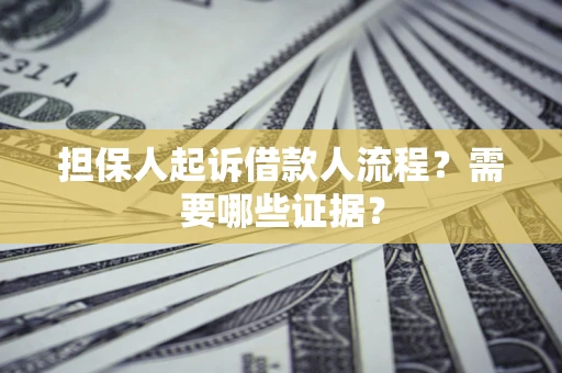 北京担保人起诉借款人流程?需要哪些证据? 北京担保人起诉借款人流程?需要哪些证据?