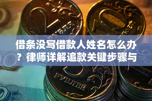 北京借条没写借款人姓名怎么办？律师详解追款关键步骤与证据链构建
