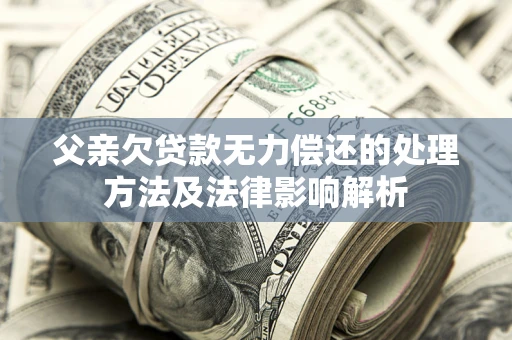 北京父亲欠贷款无力偿还的处理方法及法律影响解析