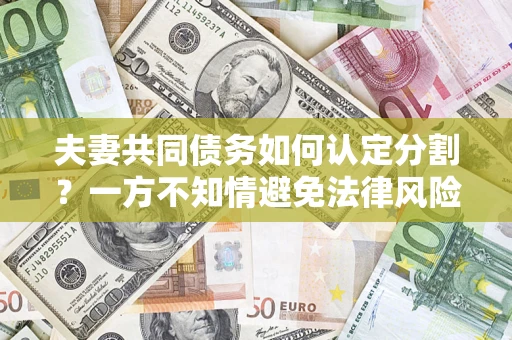 北京夫妻共同债务如何认定分割？一方不知情避免法律风险必看！